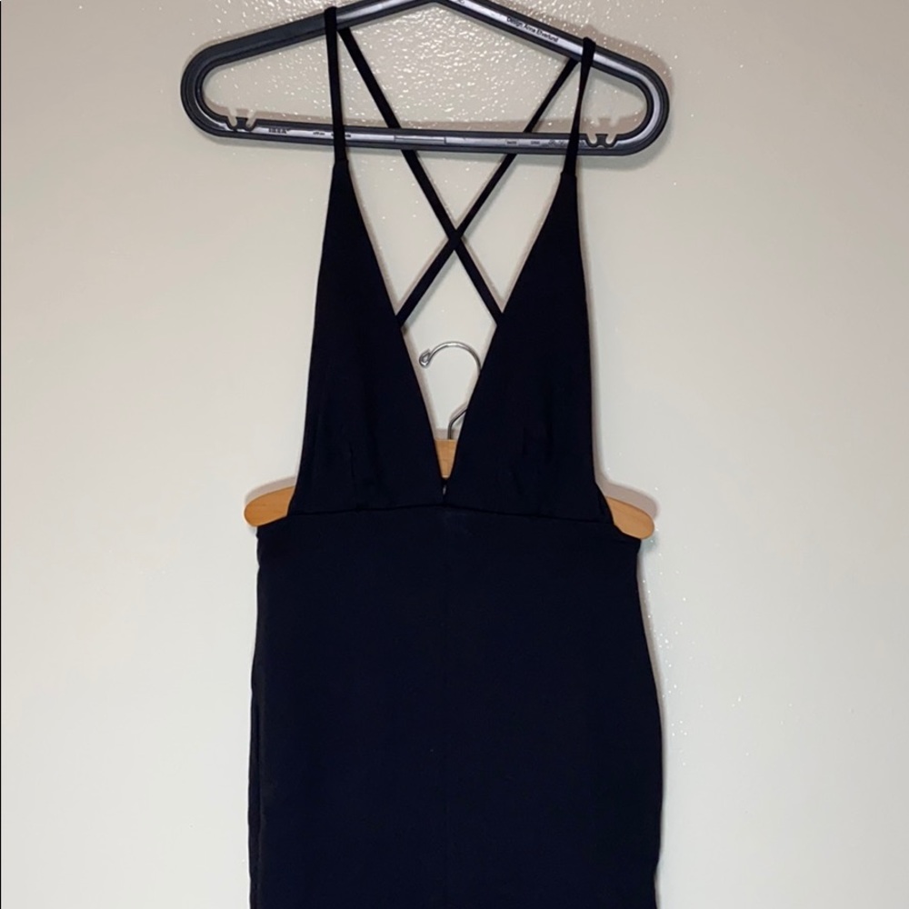 NWT F21 black maxi dress M